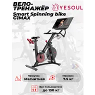 Магнитный велотренажер YESOUL Smart Spinning bike G1MAX черный