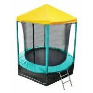 Батут Optifit Like Green 6ft с желтой крышей